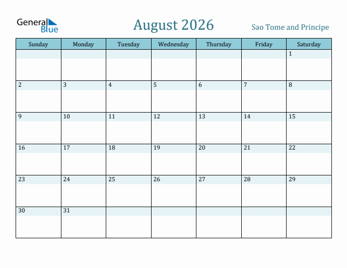 August 2026 Calendar with Holidays