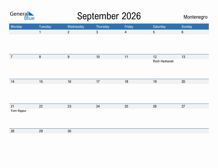 Fillable September 2026 Calendar
