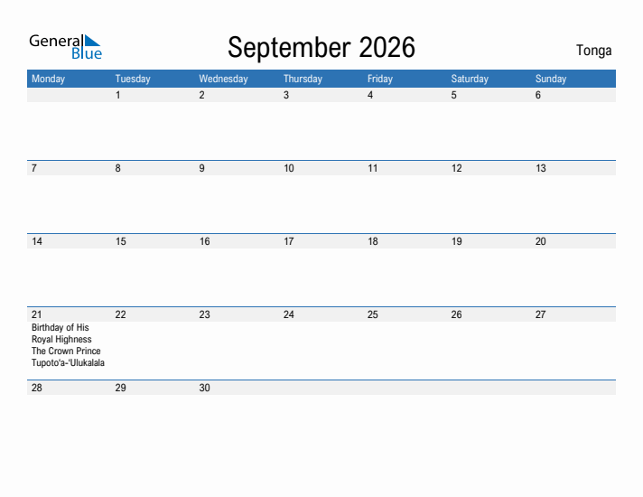Fillable September 2026 Calendar