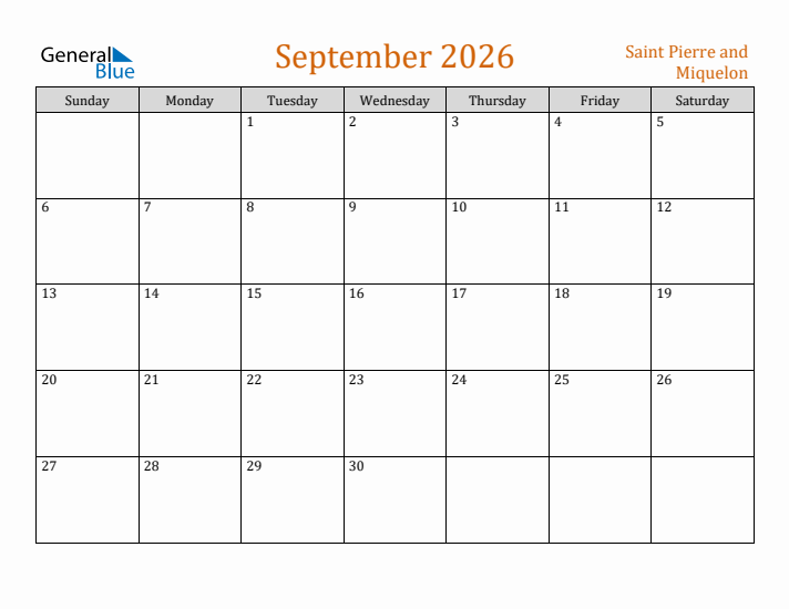 September 2026 Holiday Calendar with Sunday Start