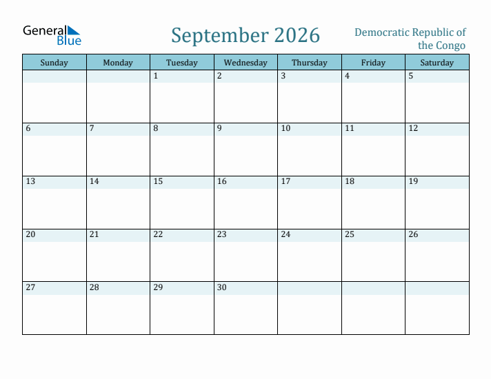 September 2026 Calendar with Holidays