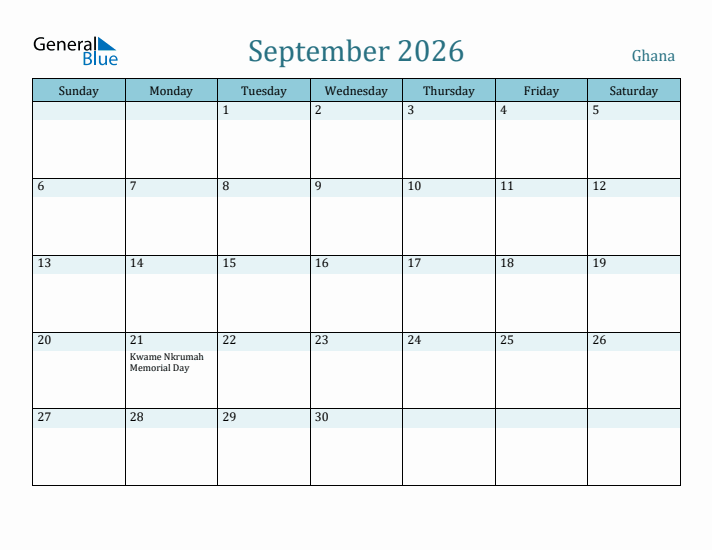 September 2026 Calendar with Holidays