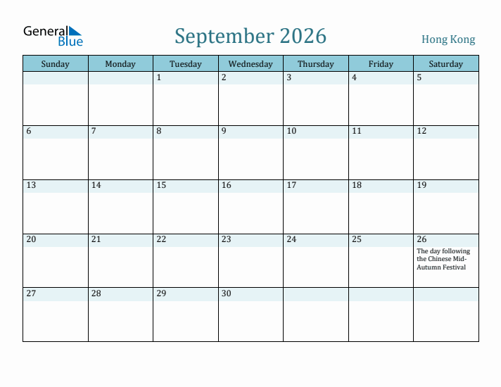 September 2026 Calendar with Holidays