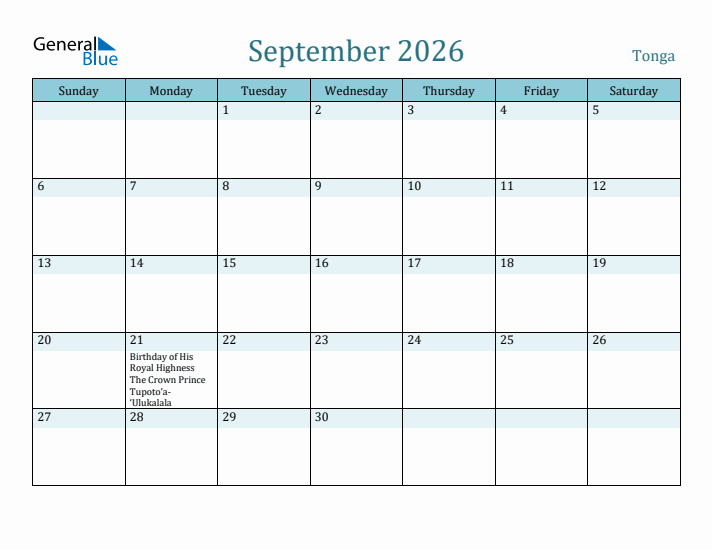 September 2026 Calendar with Holidays