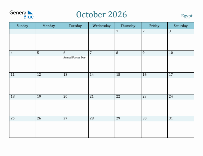 October 2026 Calendar with Holidays