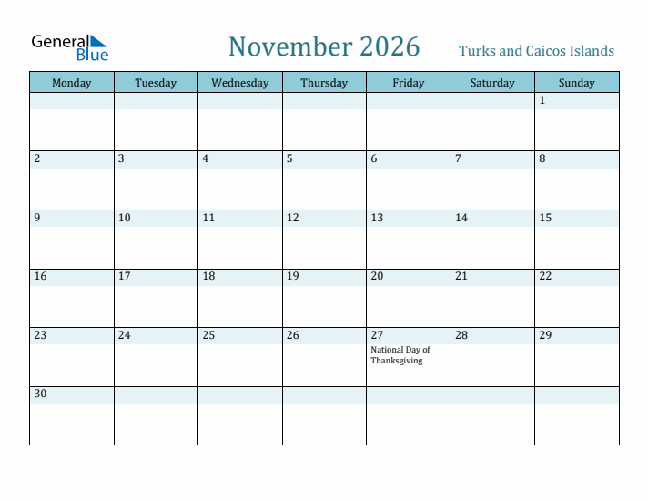 November 2026 Calendar with Holidays