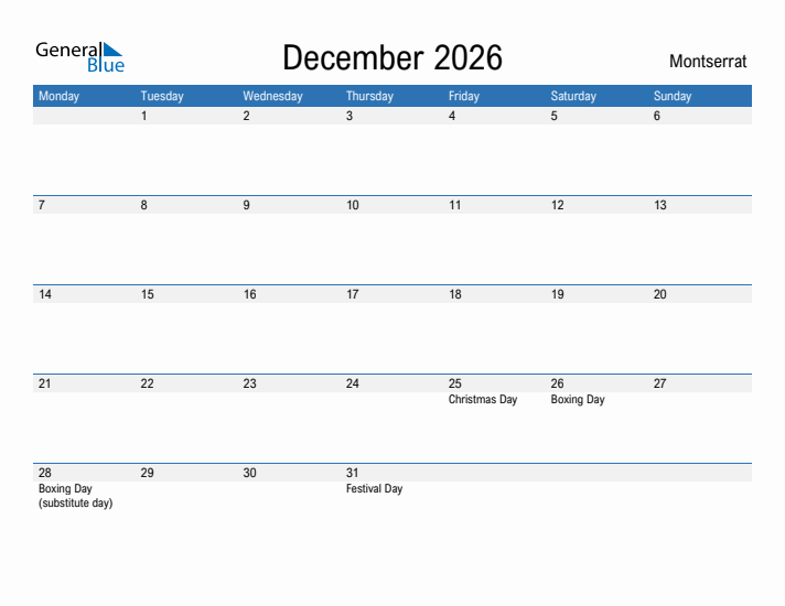 Fillable December 2026 Calendar