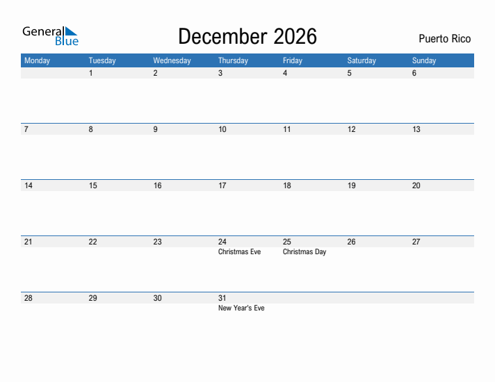 Fillable December 2026 Calendar