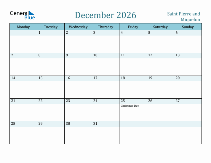December 2026 Calendar with Holidays
