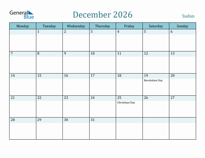 December 2026 Calendar with Holidays