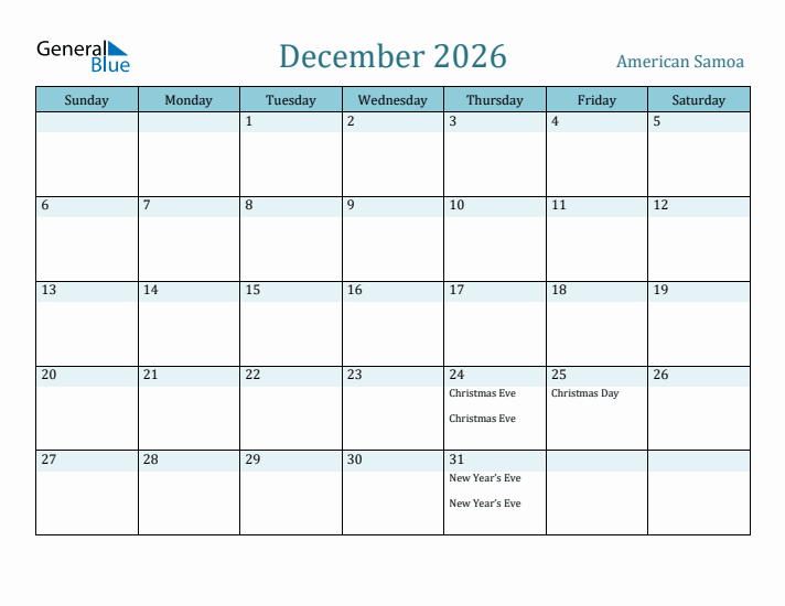 December 2026 Calendar with Holidays