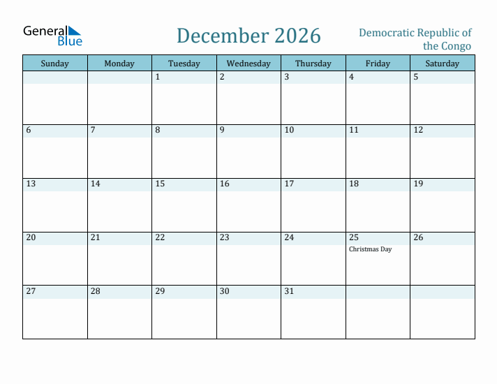 December 2026 Calendar with Holidays