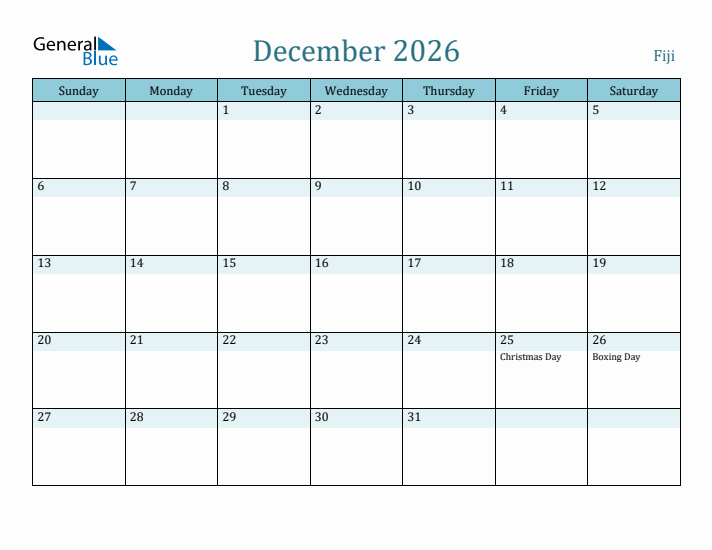 December 2026 Calendar with Holidays