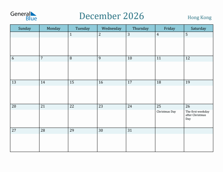 December 2026 Calendar with Holidays