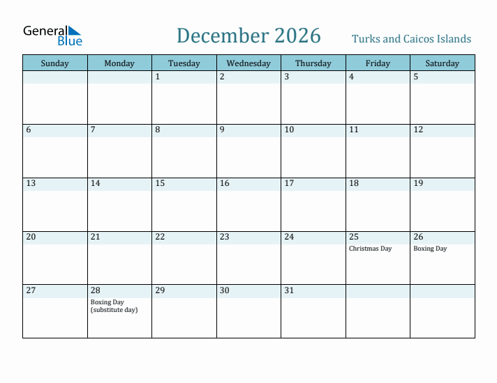 December 2026 Calendar with Holidays