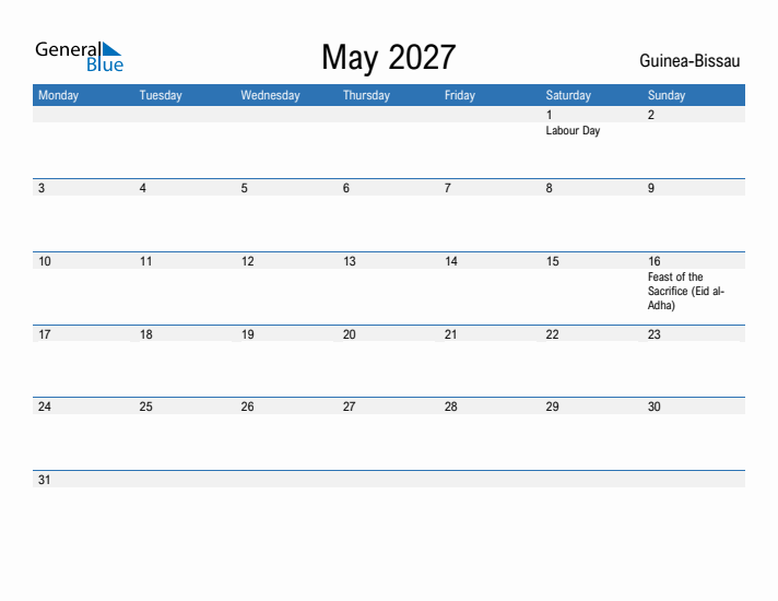 Fillable May 2027 Calendar