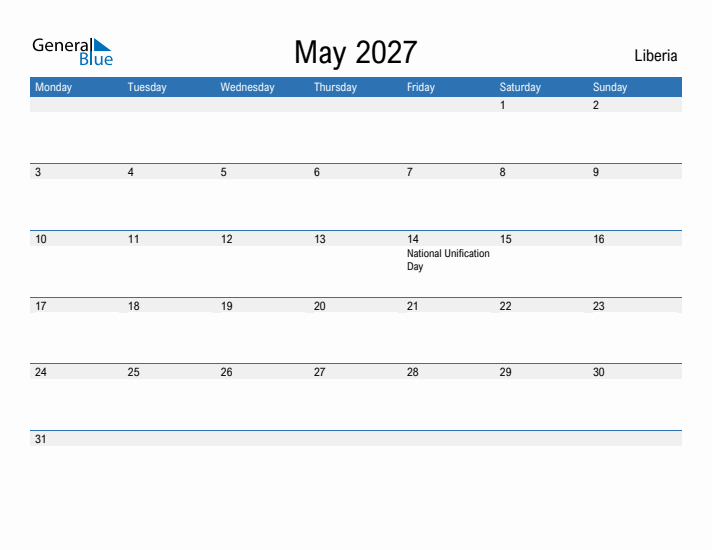 Fillable May 2027 Calendar