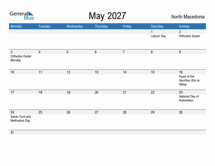 Fillable May 2027 Calendar