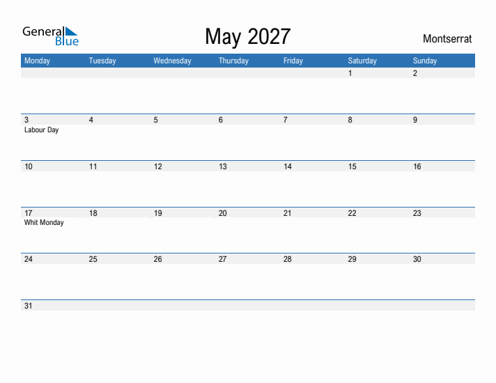 Fillable May 2027 Calendar