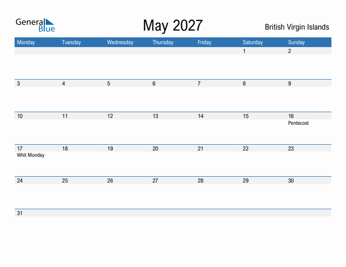 Fillable May 2027 Calendar