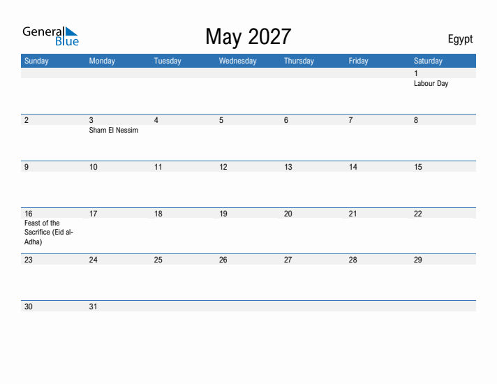 Fillable May 2027 Calendar