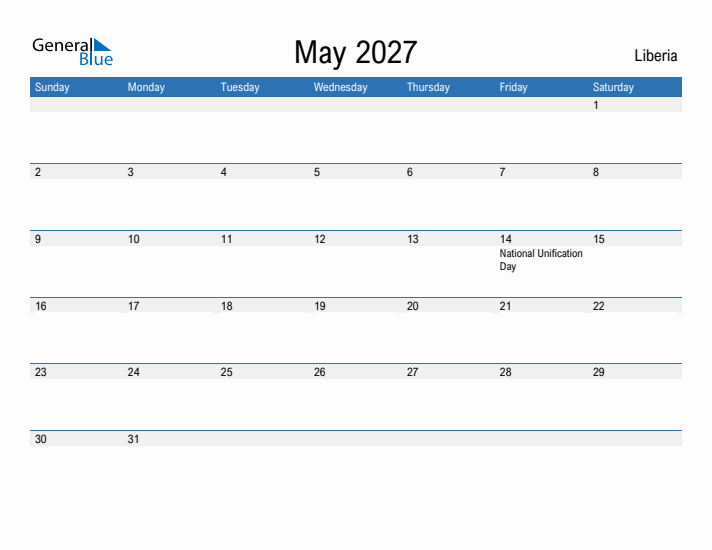 Fillable May 2027 Calendar