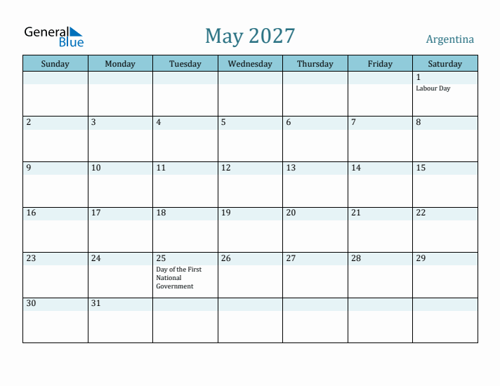 May 2027 Calendar with Holidays