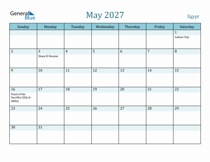 May 2027 Calendar with Holidays