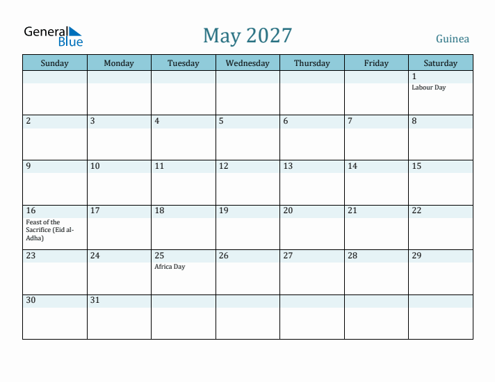 May 2027 Calendar with Holidays