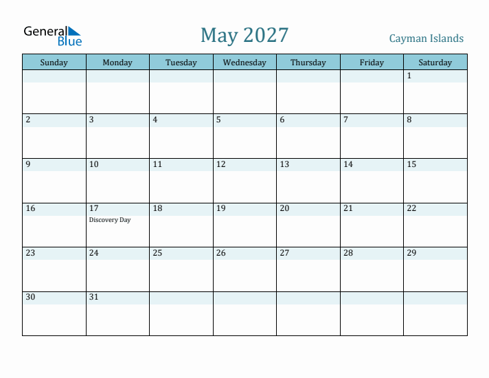 May 2027 Calendar with Holidays