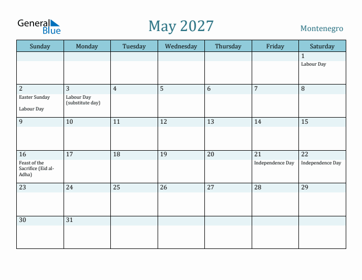May 2027 Calendar with Holidays