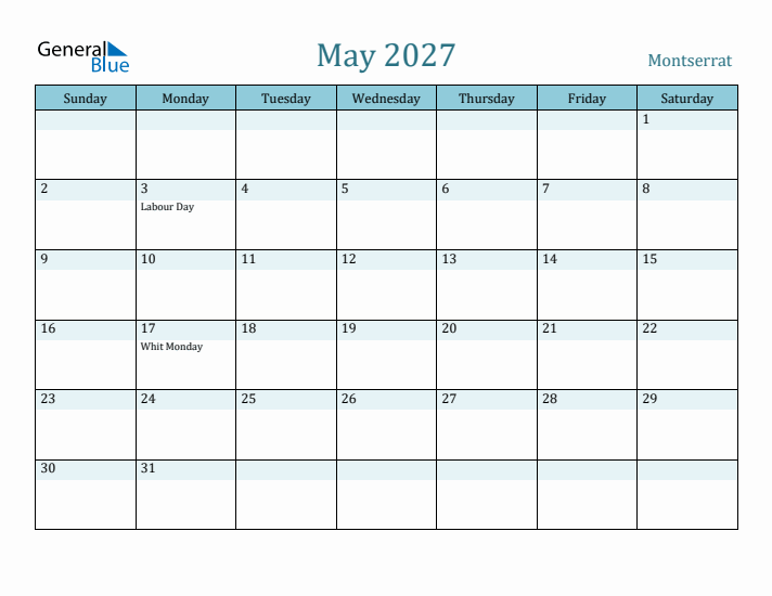 May 2027 Calendar with Holidays