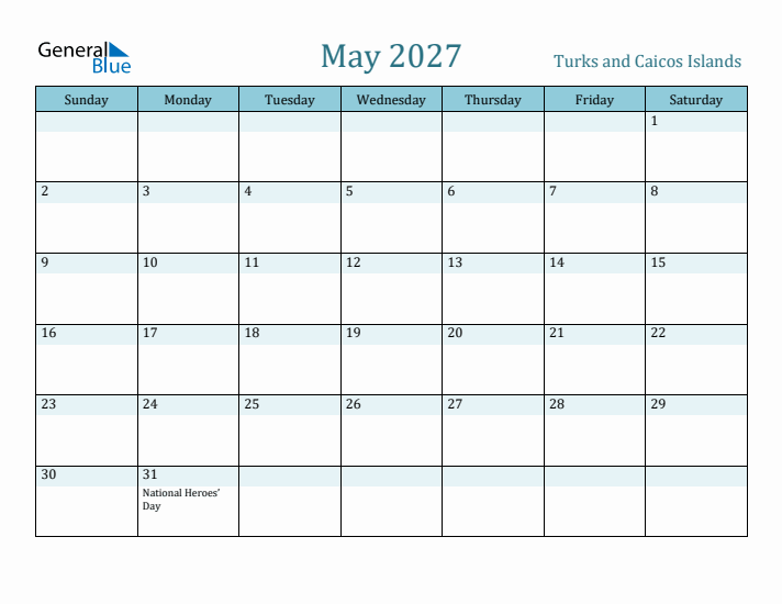 May 2027 Calendar with Holidays