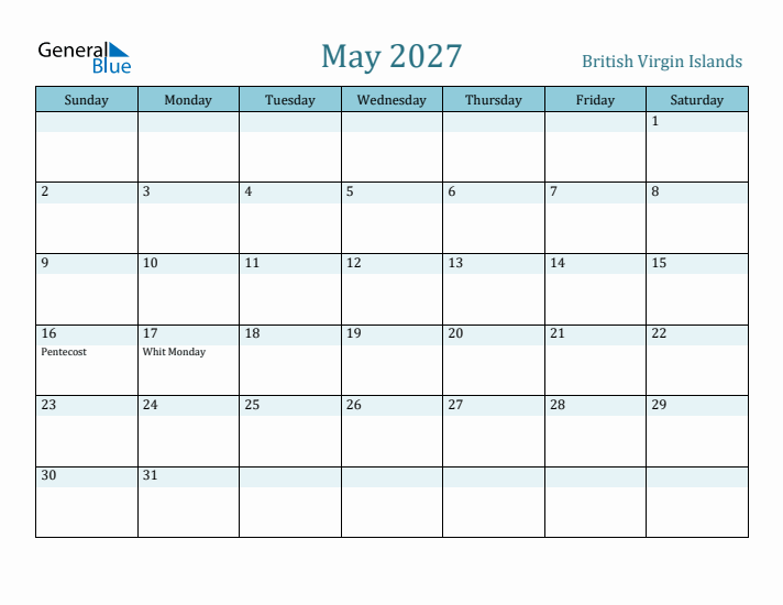 May 2027 Calendar with Holidays