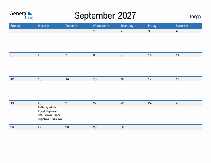 Fillable September 2027 Calendar