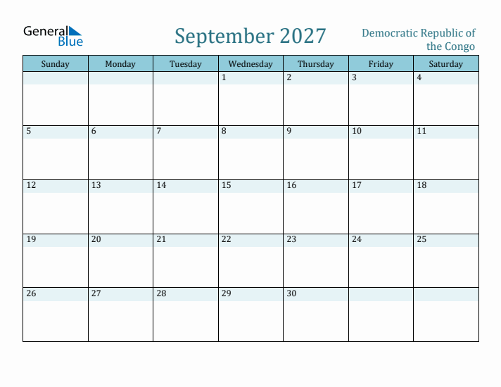 September 2027 Calendar with Holidays