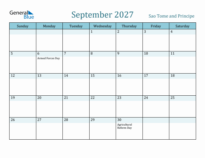 September 2027 Calendar with Holidays