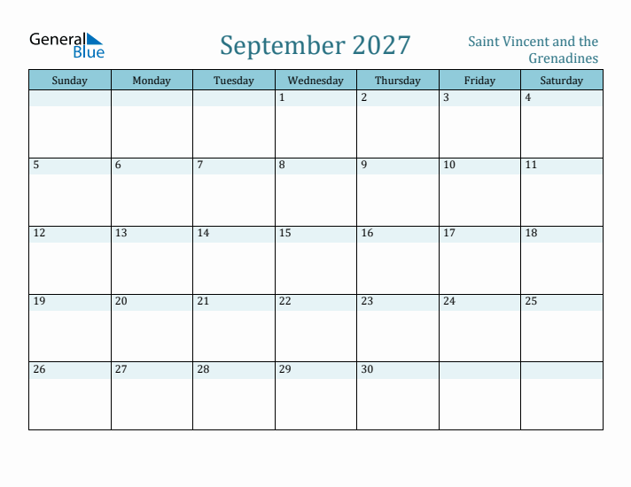 September 2027 Calendar with Holidays