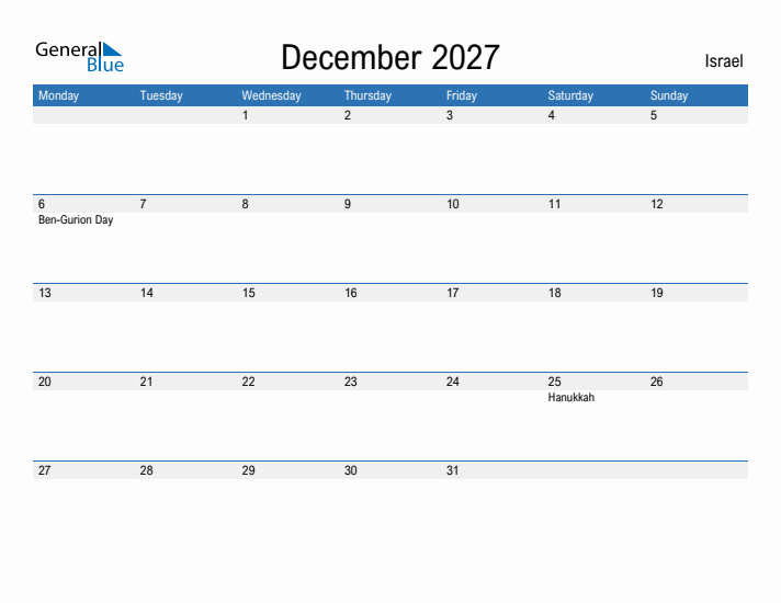 Fillable December 2027 Calendar