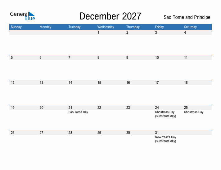 Fillable December 2027 Calendar