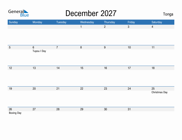 Fillable December 2027 Calendar