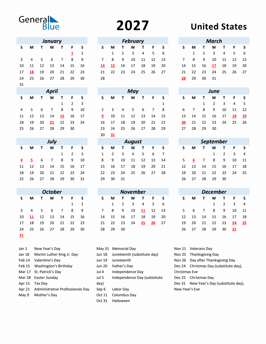 2027-yearly-calendar-for-united-states-with-holidays