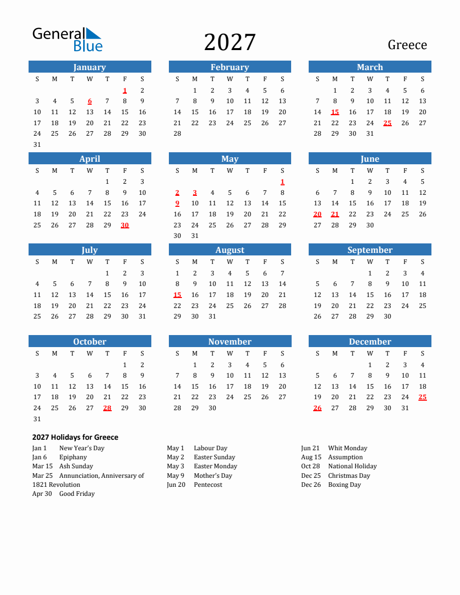GREECE HOLIDAYS 2026 2027 visual data 6