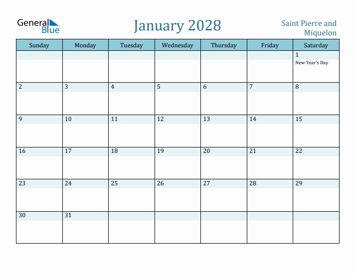 January 2028 Calendar with Holidays