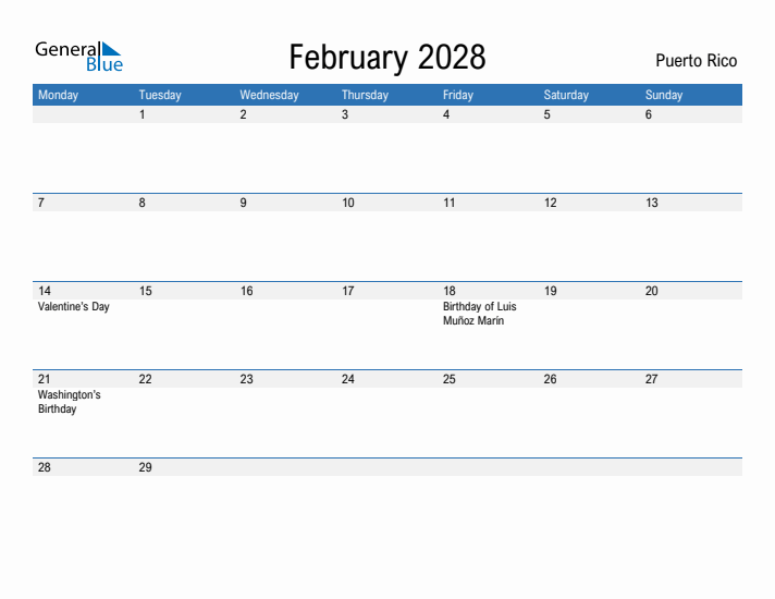 Fillable February 2028 Calendar