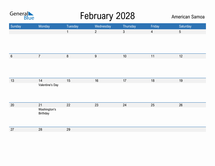 Fillable February 2028 Calendar
