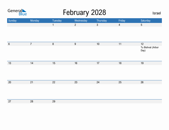 Fillable February 2028 Calendar