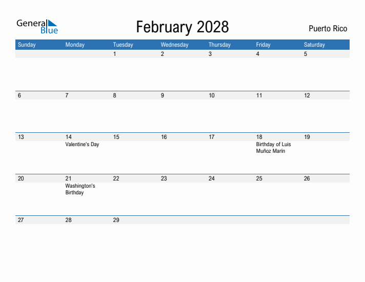 Fillable February 2028 Calendar