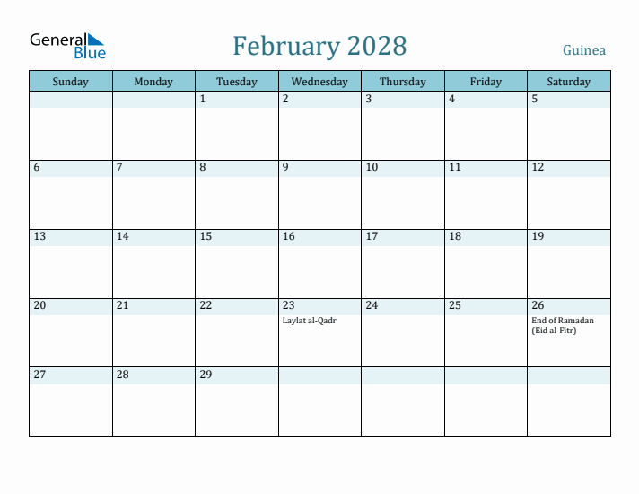 February 2028 Calendar with Holidays