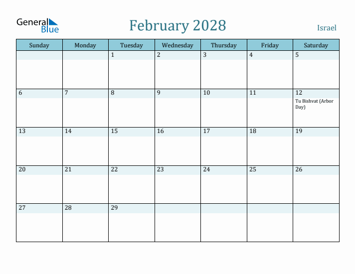 February 2028 Calendar with Holidays